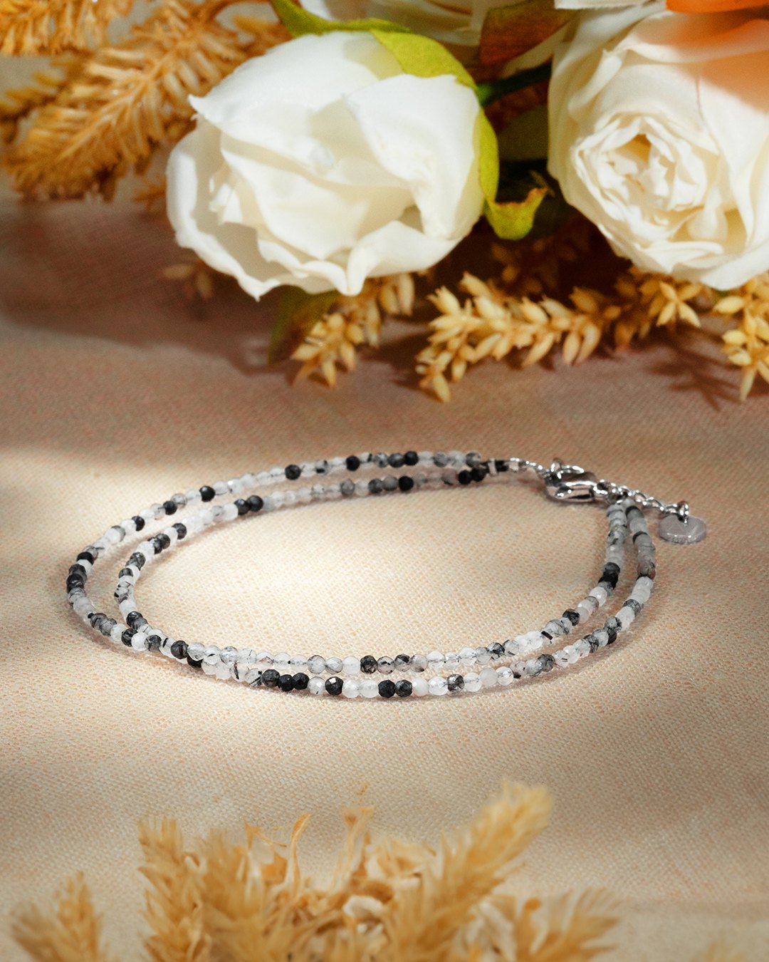 Packshot Bracelet Quartz rutile tourmaliné Riminiane