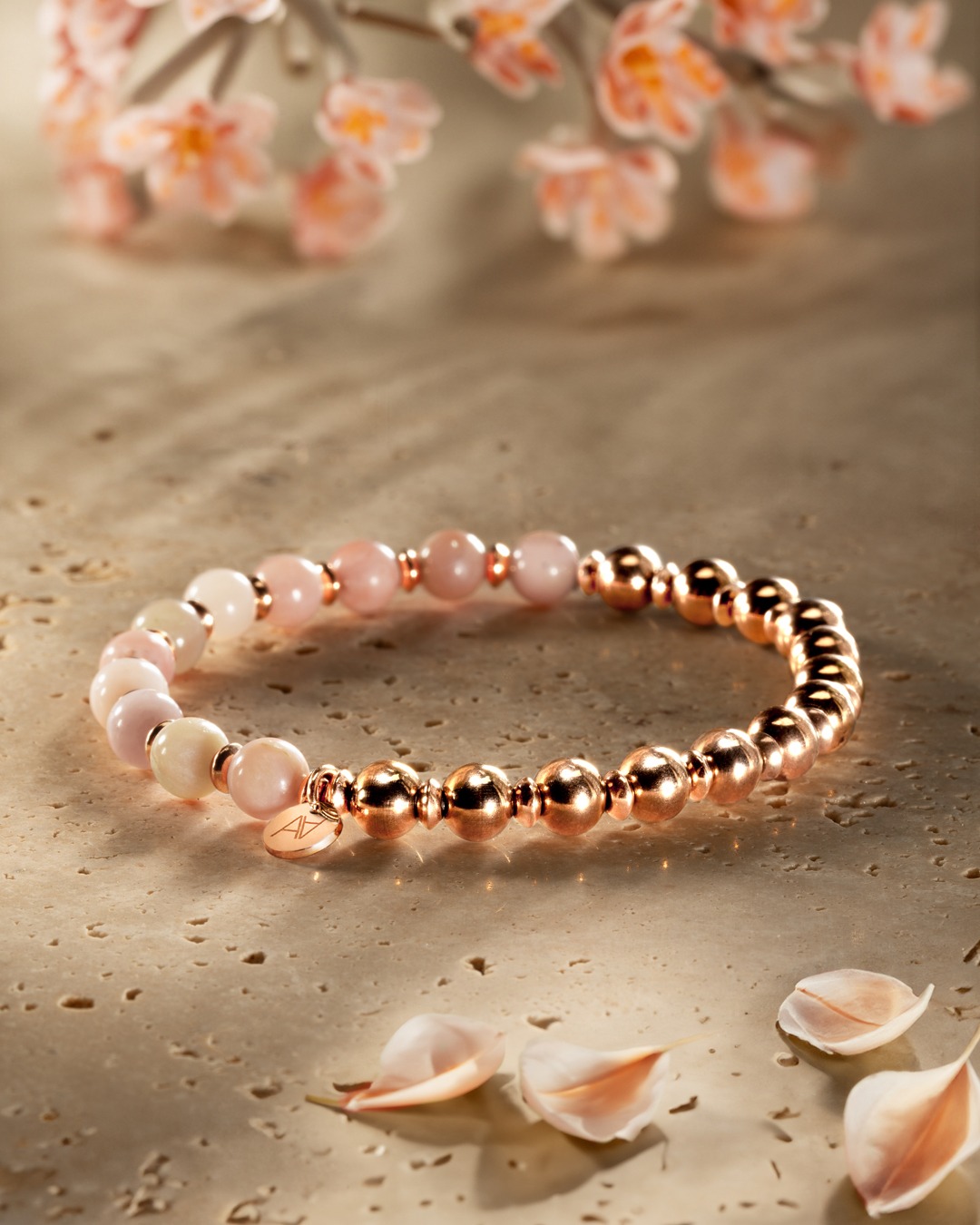 Packshot Bracelet Opale rose des andes  Roviga