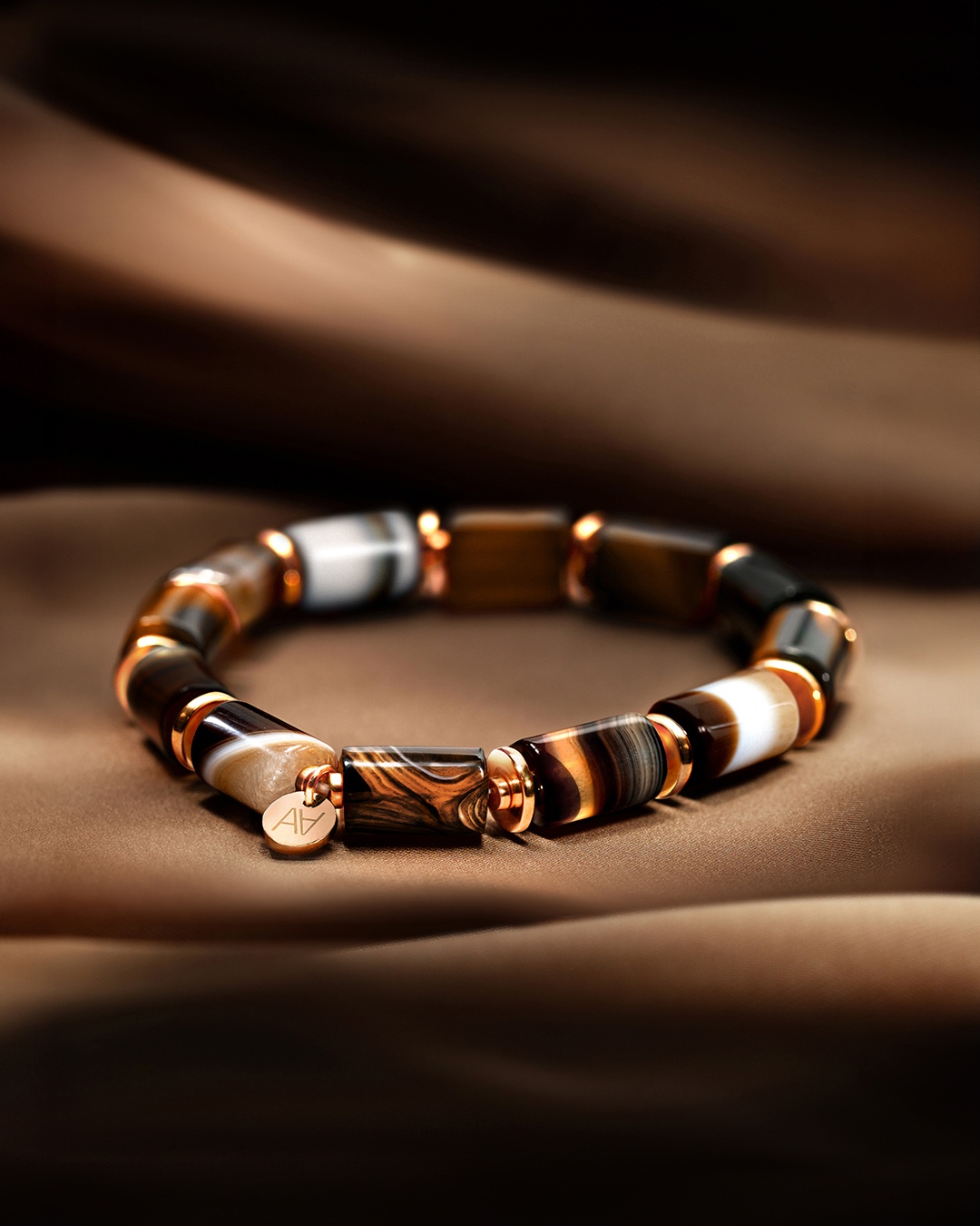 Packshot Bracelet Agate café Milania