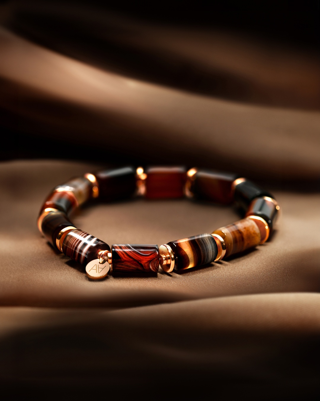 Packshot Bracelet Agate noire Volturia