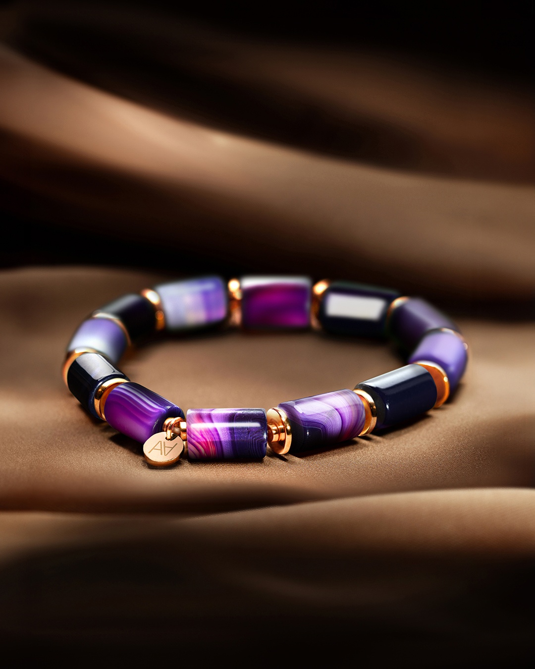 Packshot Bracelet Agate violette  Callia