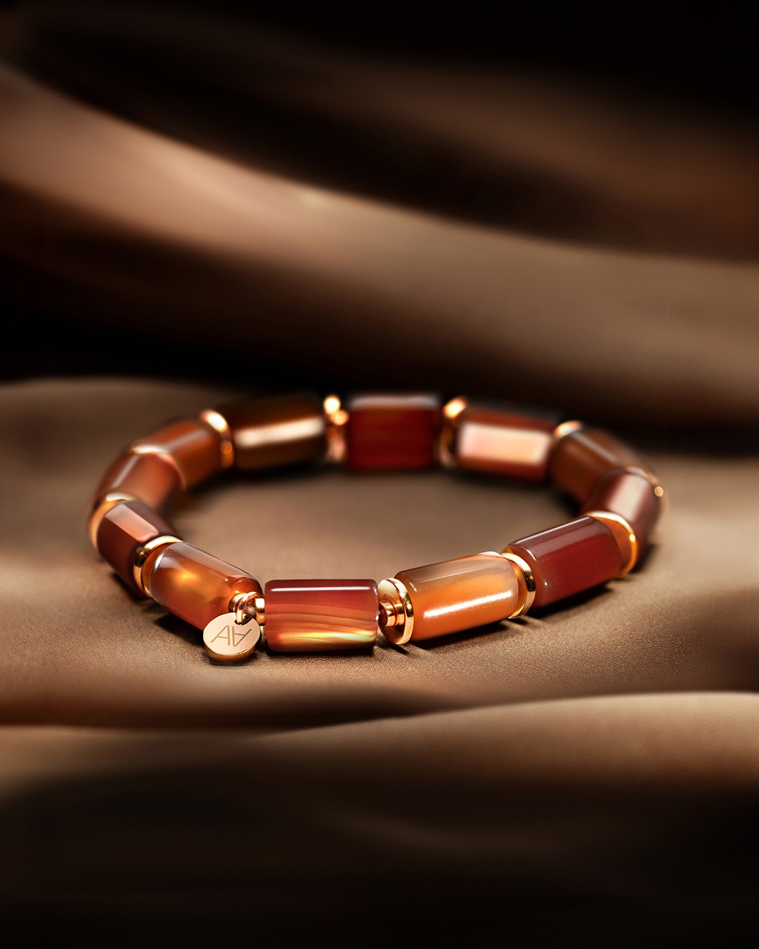 Packshot Bracelet Agate rouge  Rossia