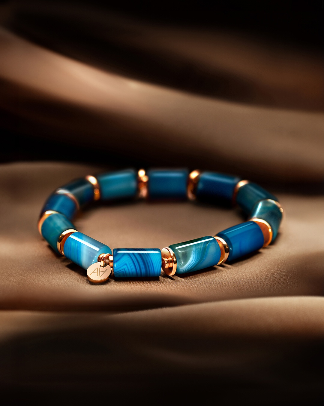 Packshot Bracelet Agate bleue Liparia