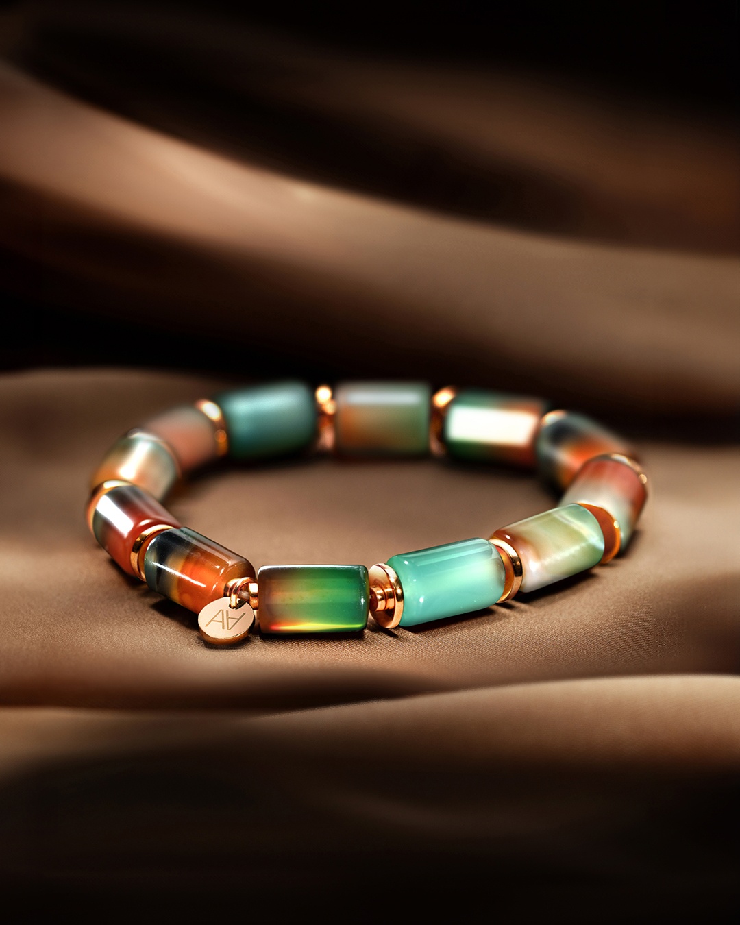 Packshot Bracelet Agate de paon Procida