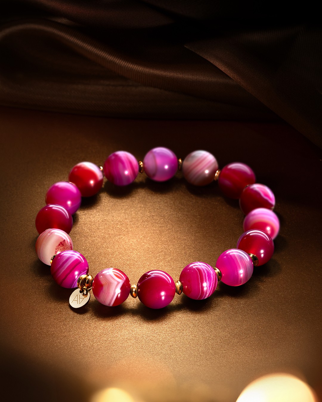 Packshot Bracelet Agate rose  Rosinora